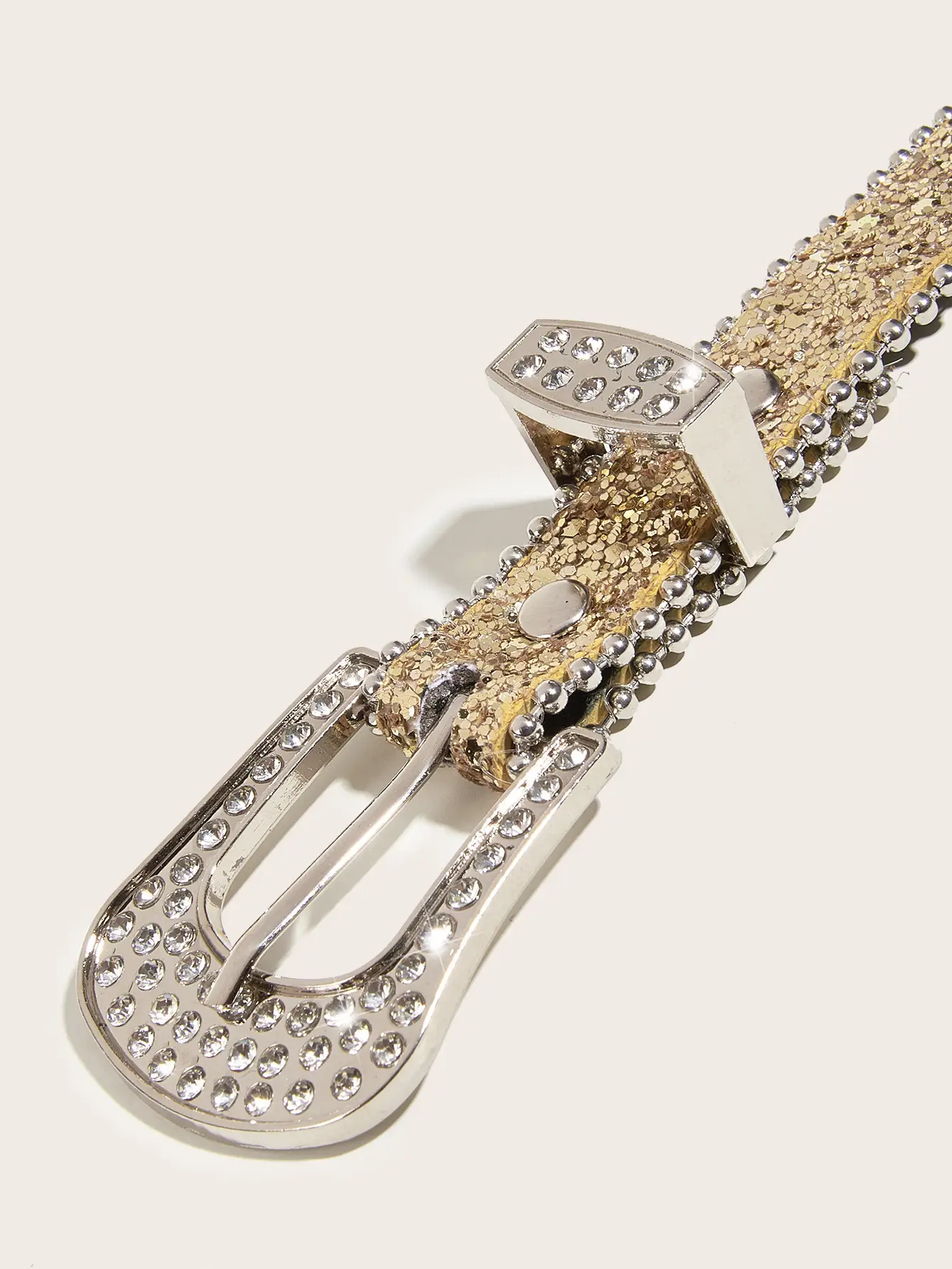 Rhinestone Belt Women's Ins Style Thin Belt Decoration — feature 14