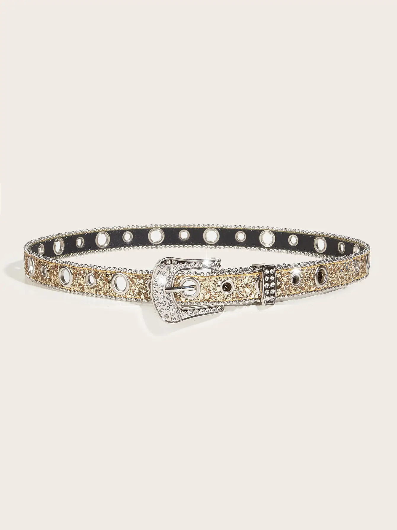 Rhinestone Belt Women's Ins Style Thin Belt Decoration — feature 15