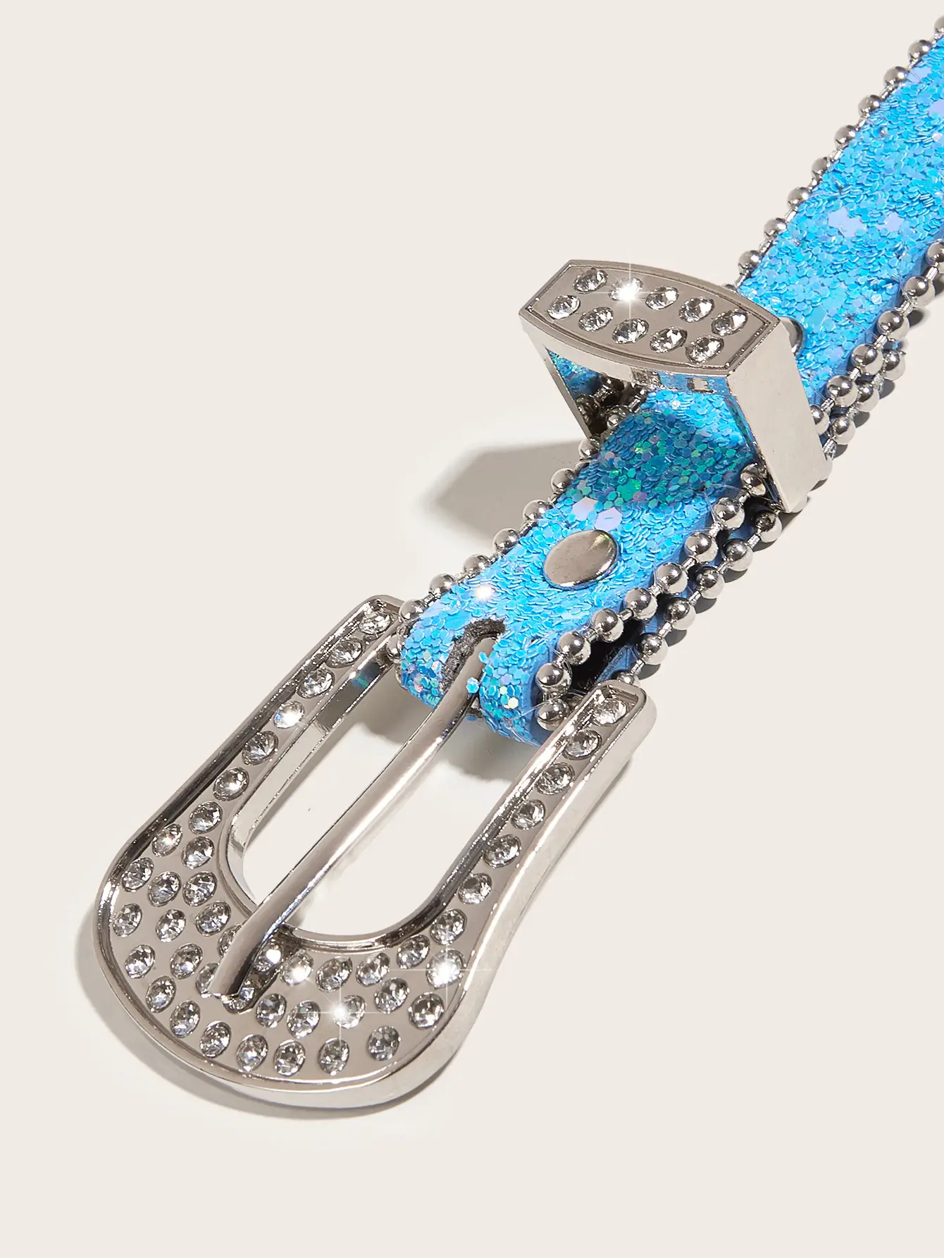 Rhinestone Belt Women's Ins Style Thin Belt Decoration — feature 18