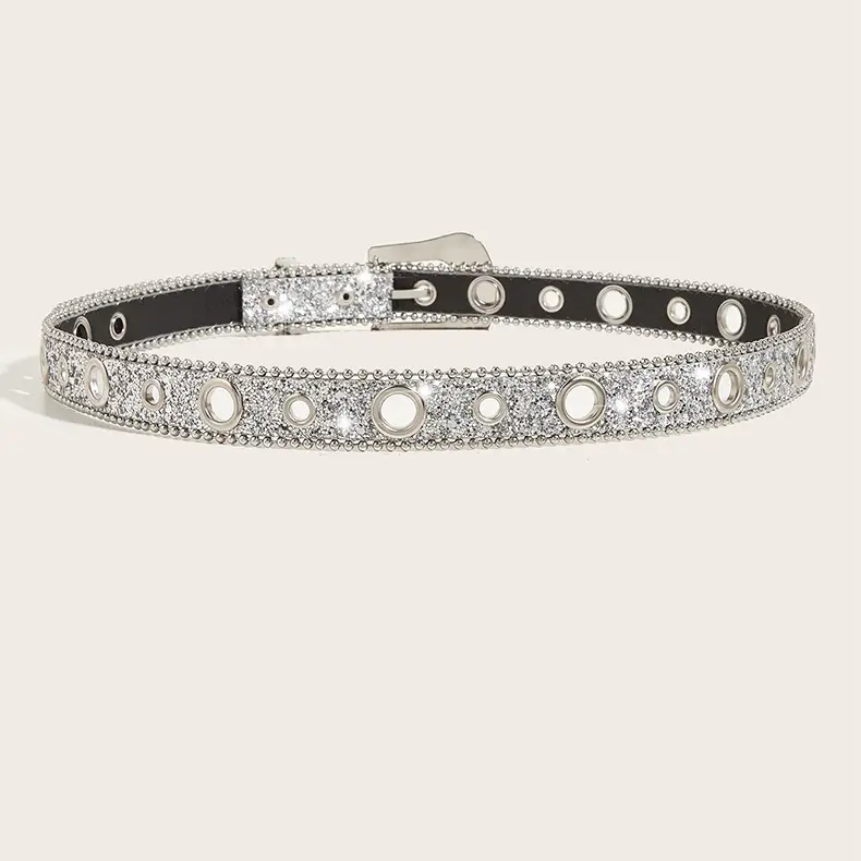 Rhinestone Belt Women's Ins Style Thin Belt Decoration — feature 5