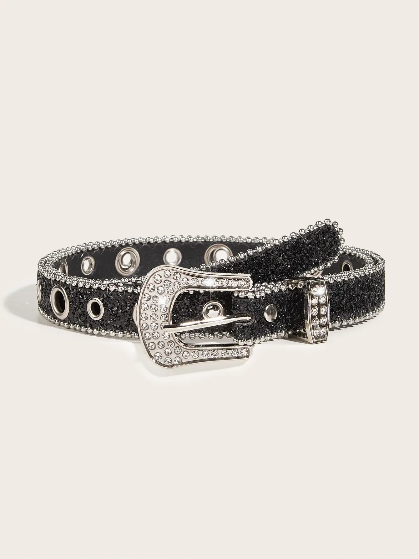 Rhinestone Belt Women's Ins Style Thin Belt Decoration - Image 2