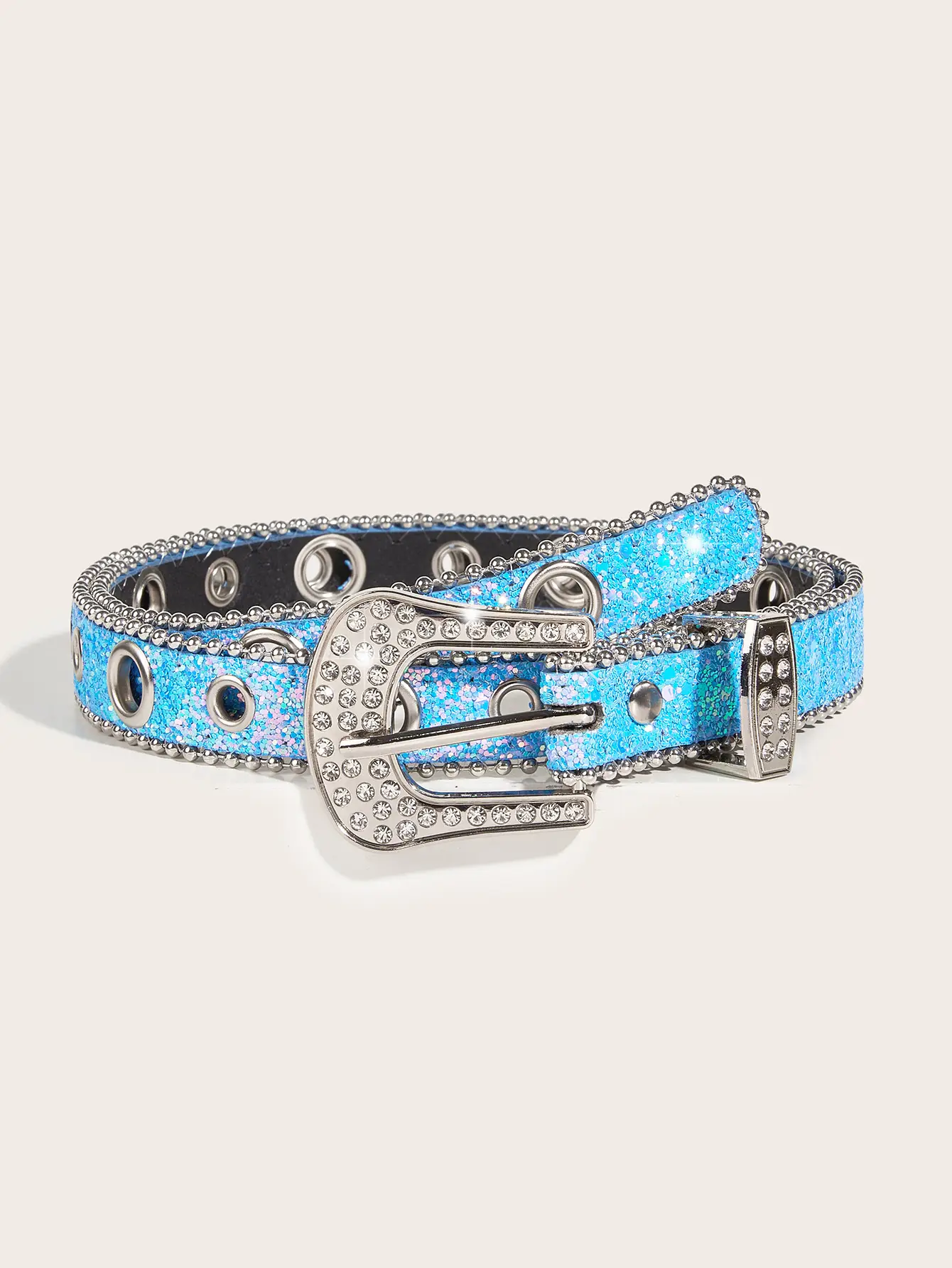 Rhinestone Belt Women's Ins Style Thin Belt Decoration - Image 4