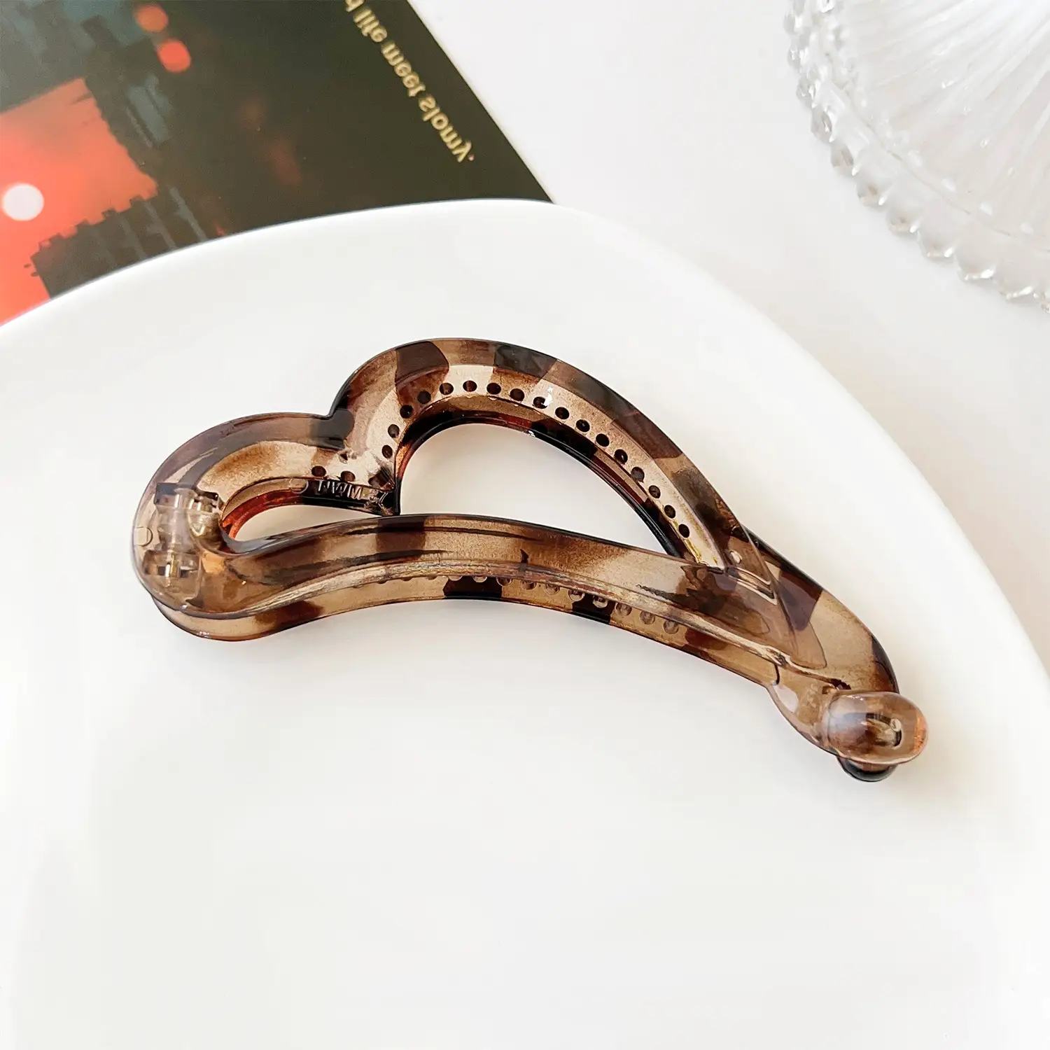 Silver Bow Banana Clip for High Ponytail Hair Accessories - Image 7
