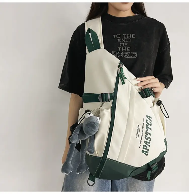Women's Large Capacity Crossbody Bag White Red 2026 — feature 35