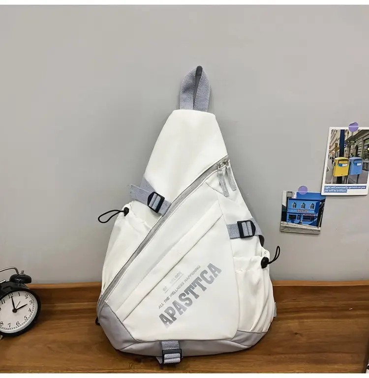 Women's Large Capacity Crossbody Bag White Red 2026 — feature 46