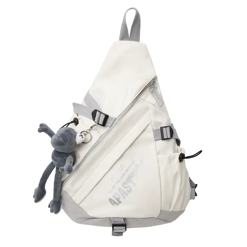 Women's Large Capacity Crossbody Bag White Red 2026 - Image 3