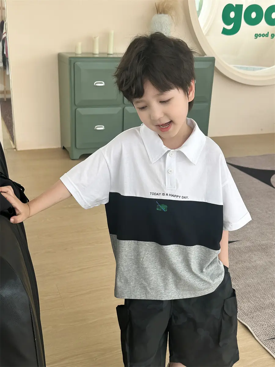 Boys Polo Shirt Short Sleeve Kids 2025 - Image 5
