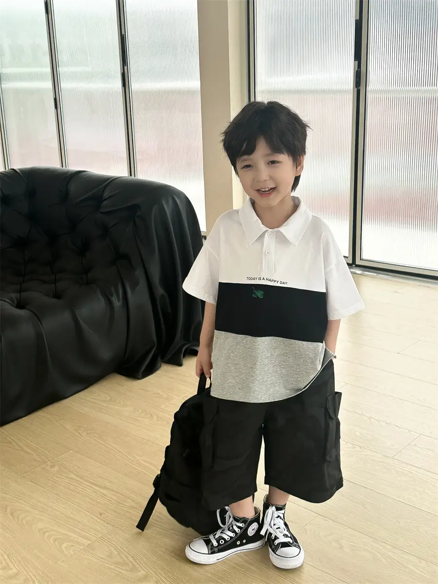 Boys Polo Shirt Short Sleeve Kids 2025 — feature 2