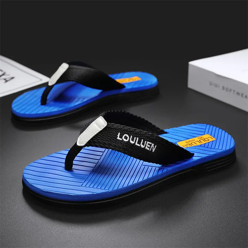 Factory Direct 2024 New Summer Slippers Men's Outer Wear Non-slip Beach Flip-flops Flip-flops Flip-flops Household Slippers - Image 4