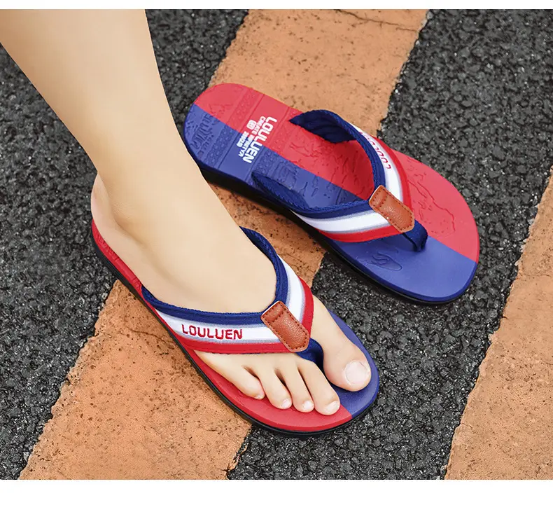 2024 Summer Cross-border New Soft-soled Flip-flops Men's Fashionable Outer Wear Men's Flip-flops Casual Beach Shoes for Men — feature 20