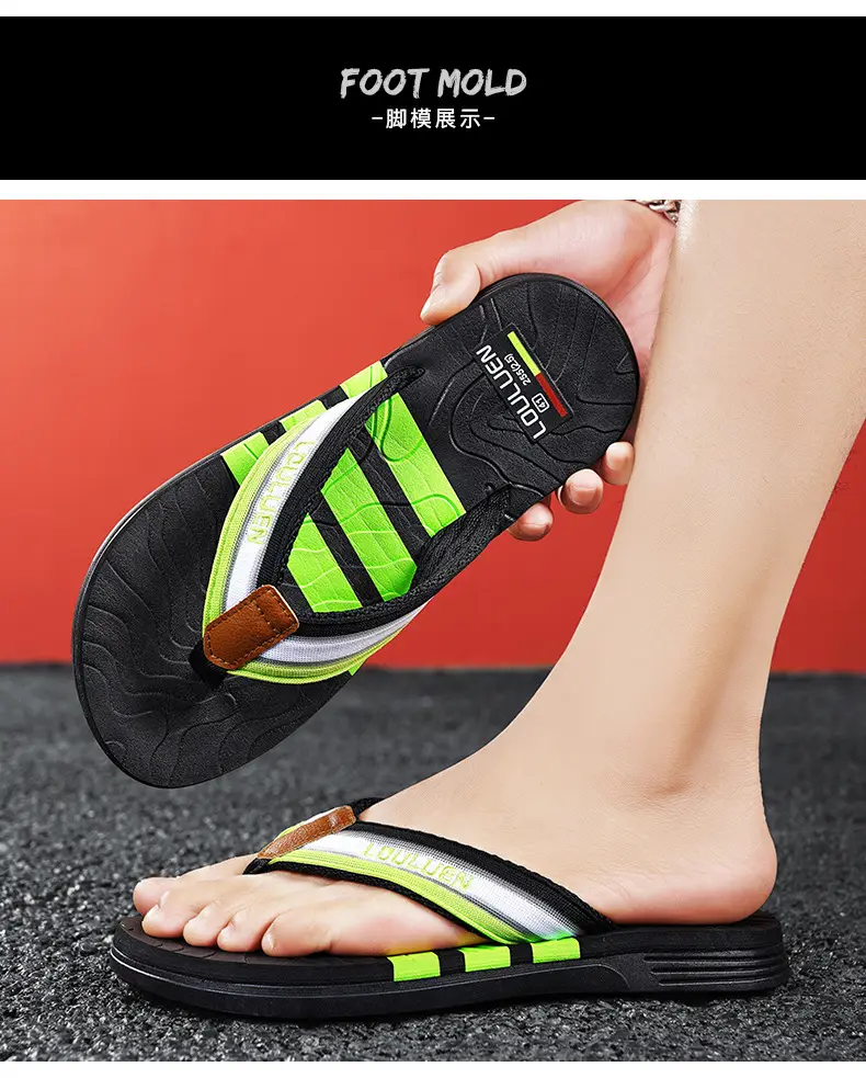 Factory direct 2024 summer new slippers men wear non-slip beach flip-flops flip-flops household slippers — feature 14