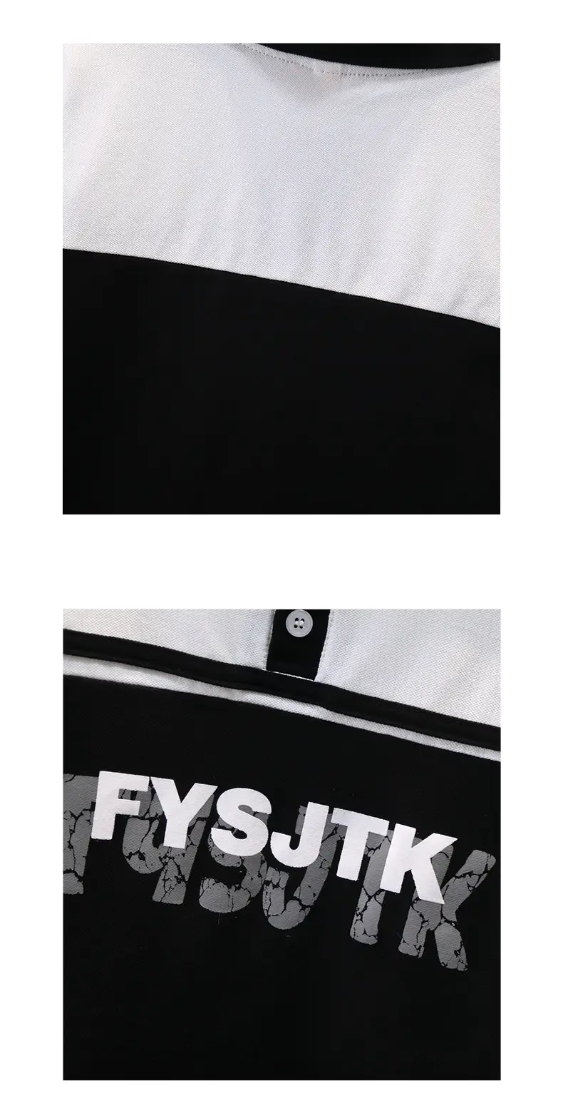 Boys Polo Shirt White Black Summer 2024 — feature 5