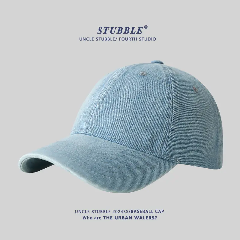 Denim Baseball Cap for Boys Girls Korean Style - Image 2