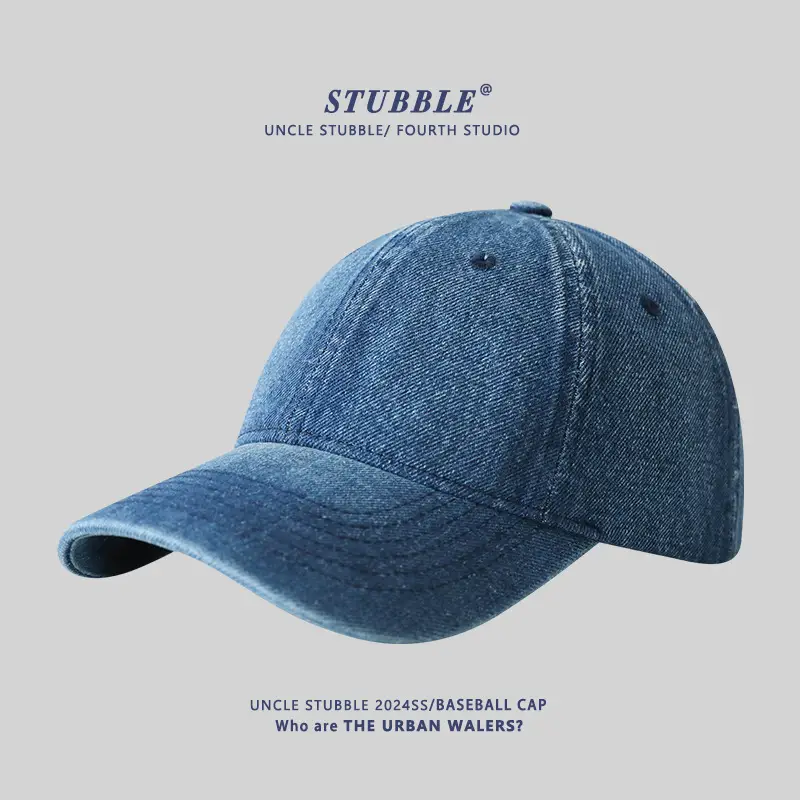 Denim Baseball Cap for Boys Girls Korean Style - Image 3