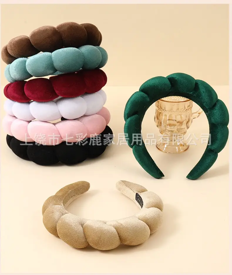 Pink Velvet Twist Headband for Women — feature 13
