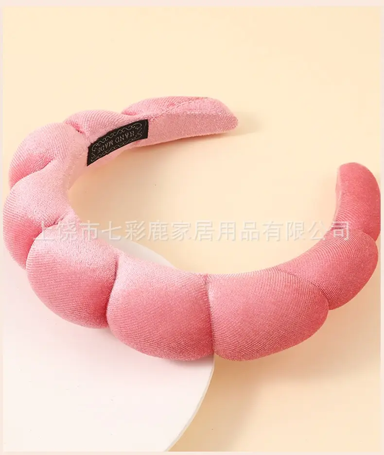 Pink Velvet Twist Headband for Women — feature 14
