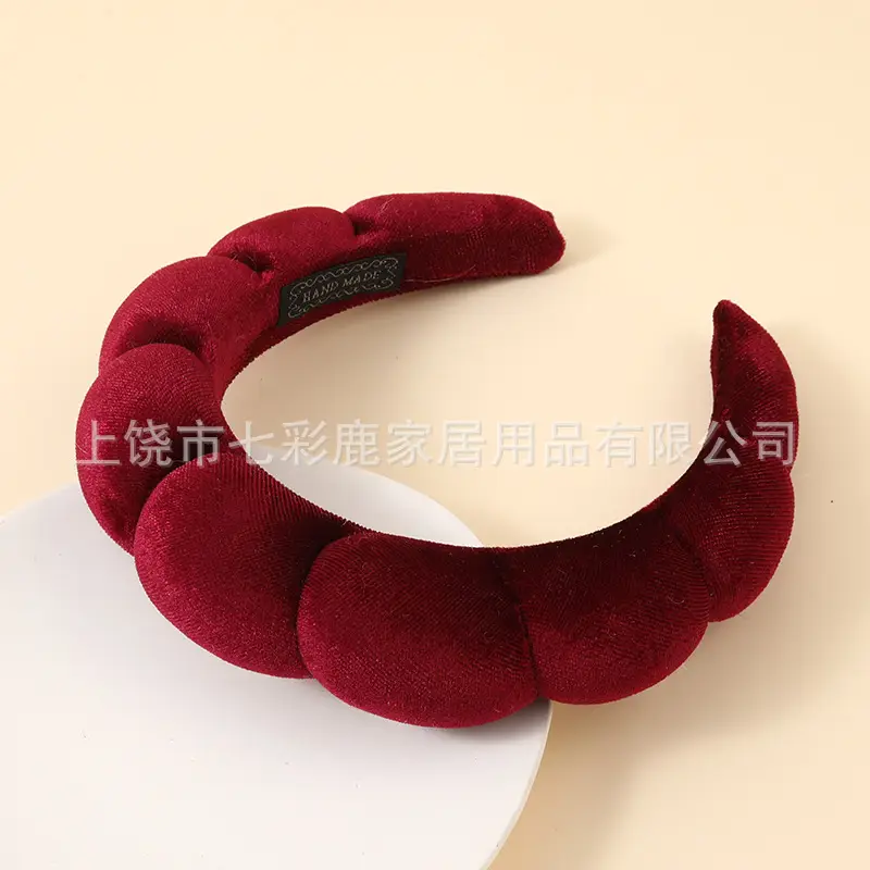 Pink Velvet Twist Headband for Women - Image 5