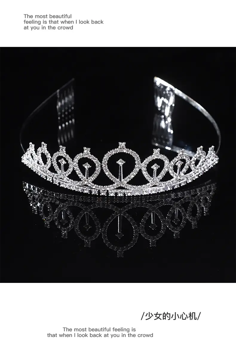 European & American Rhinestone Cross-Crown Hairband — feature 10