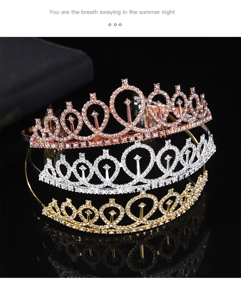 European & American Rhinestone Cross-Crown Hairband — feature 13