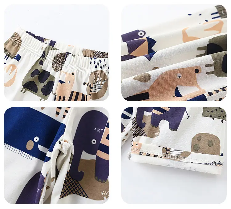 Boys Cartoon Print Cotton Shorts Set Summer 2024 — feature 8