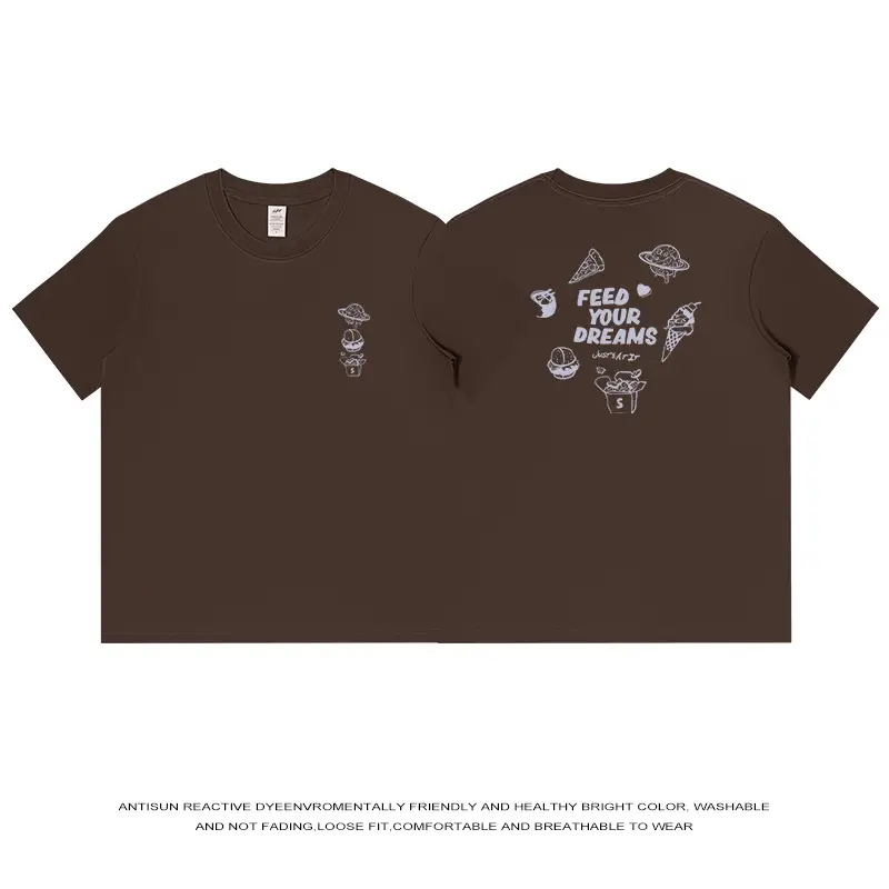 Men Pure Cotton Japanese Style Light Blue T-Shirt - Image 11