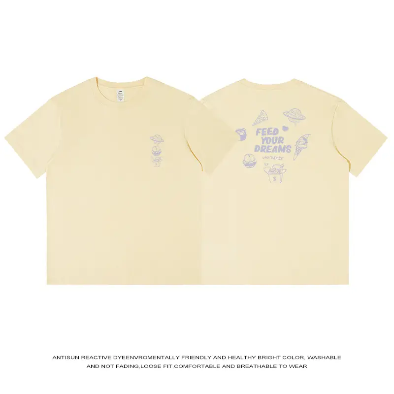 Men Pure Cotton Japanese Style Light Blue T-Shirt - Image 7
