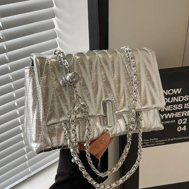 Black Quilted Crossbody Bag for Women 2023 - Image 5
