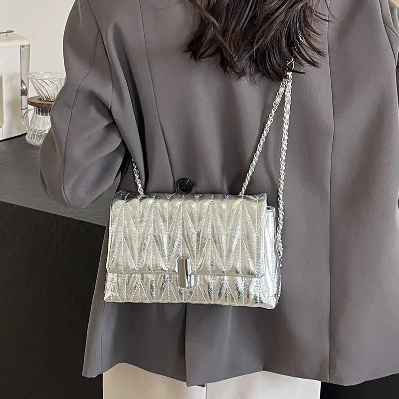 Black Quilted Crossbody Bag for Women 2023 - Image 7