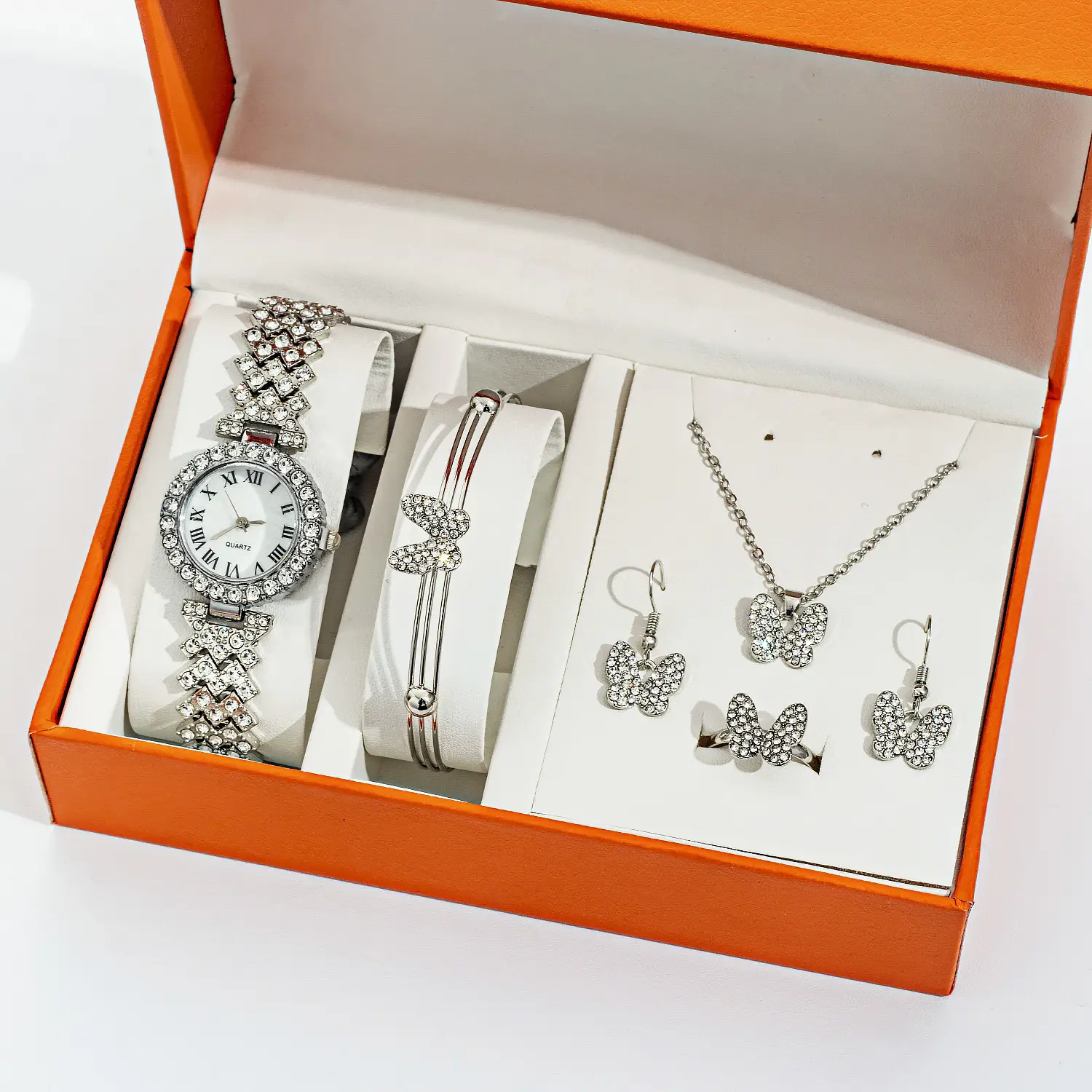 Diamond Crossbody Watch Set for Women Elegant Party Wear - Image 14
