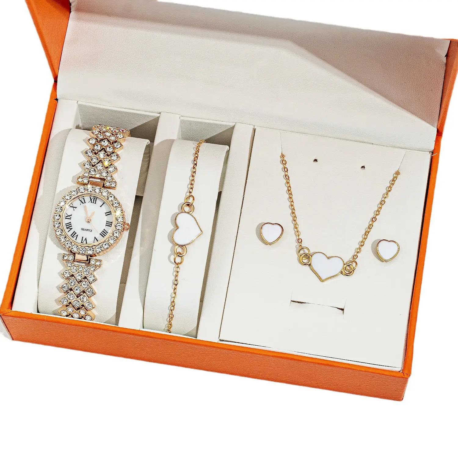 Diamond Crossbody Watch Set for Women Elegant Party Wear - Image 17