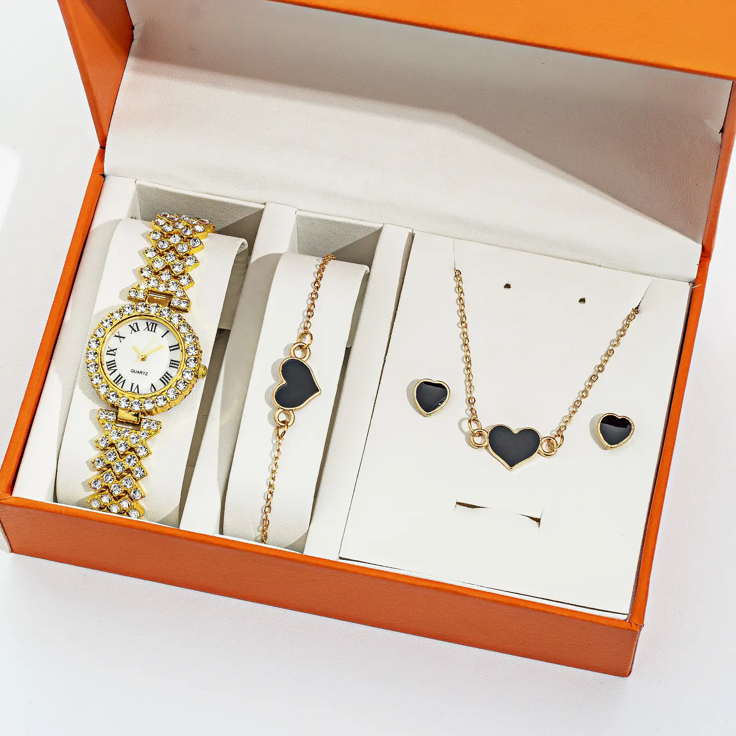 Diamond Crossbody Watch Set for Women Elegant Party Wear - Image 10