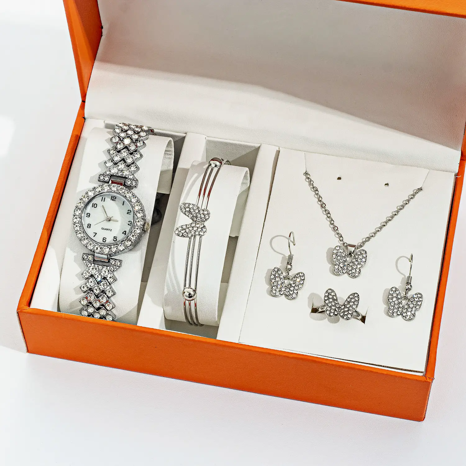 Diamond Crossbody Watch Set for Women Elegant Party Wear - Image 3
