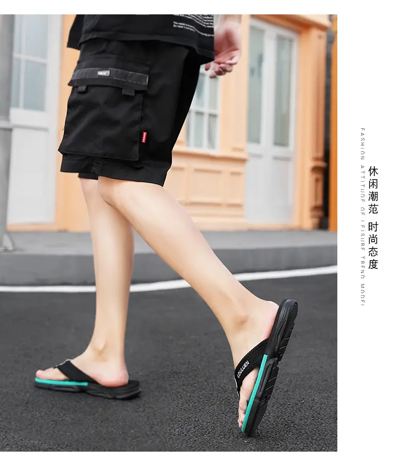 Cross-border plus size Flip-flops Men's Summer Outer Wear Non-slip Clip Sandals Men's Beach Trendy Internet Celebrated Casual Sandals — feature 16