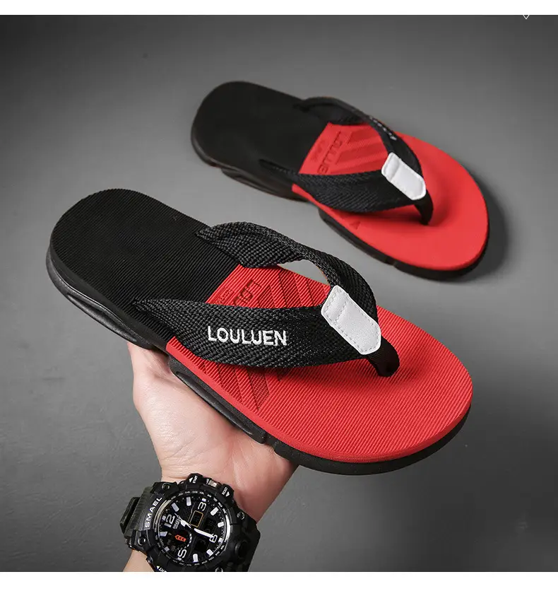 Cross-border plus size Flip-flops Men's Summer Outer Wear Non-slip Clip Sandals Men's Beach Trendy Internet Celebrated Casual Sandals — feature 19