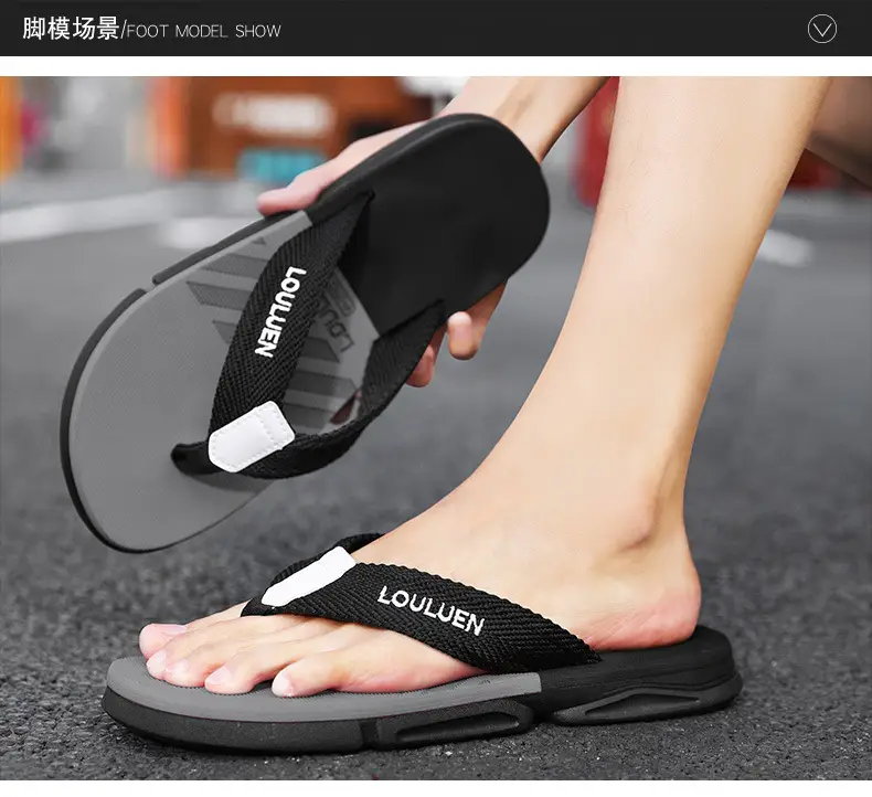Cross-border plus size Flip-flops Men's Summer Outer Wear Non-slip Clip Sandals Men's Beach Trendy Internet Celebrated Casual Sandals — feature 9