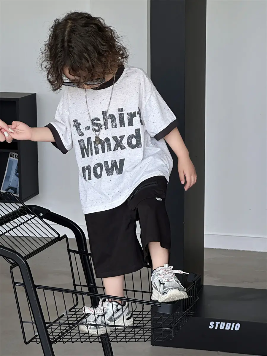 Boys Summer T-Shirt Kidsren 2025 Loose Thin Short Sleeve — feature 16
