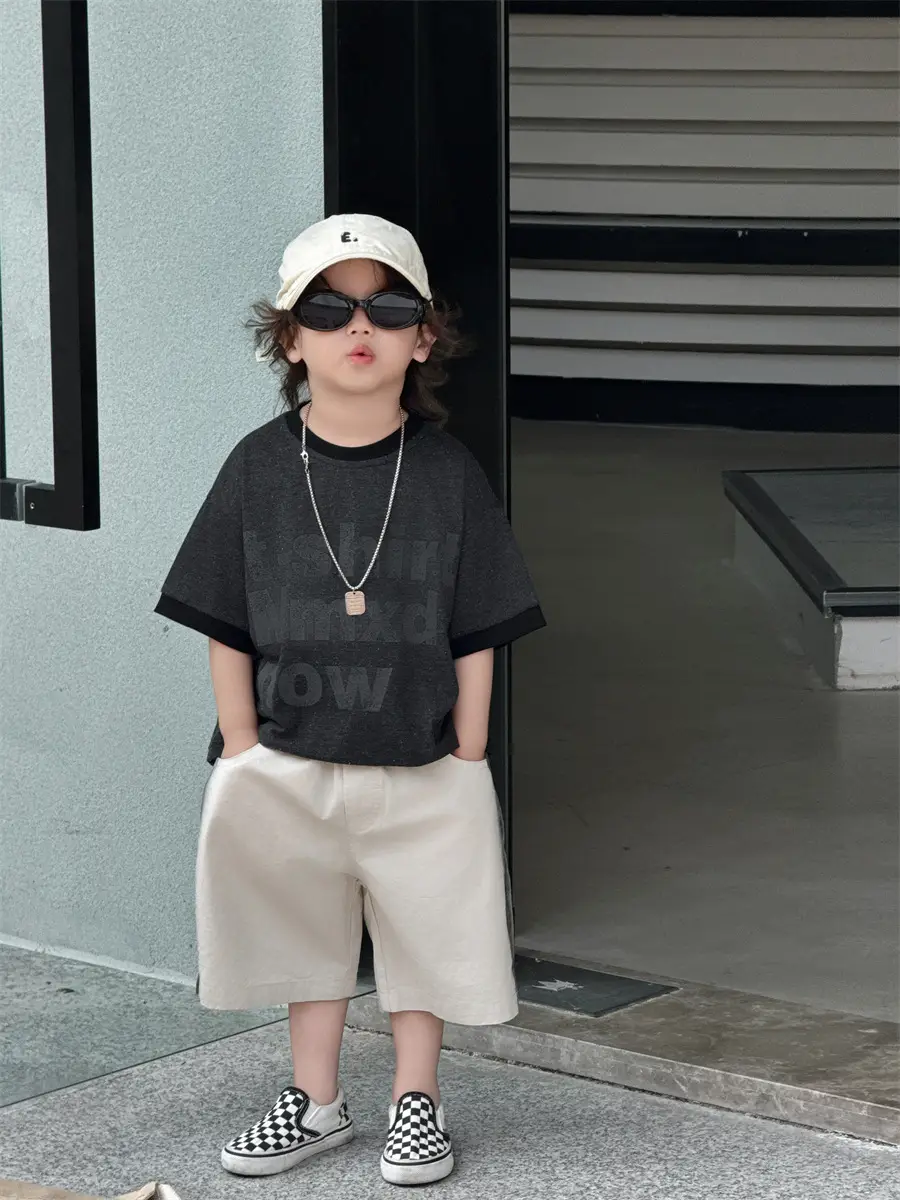 Boys Summer T-Shirt Kidsren 2025 Loose Thin Short Sleeve — feature 20