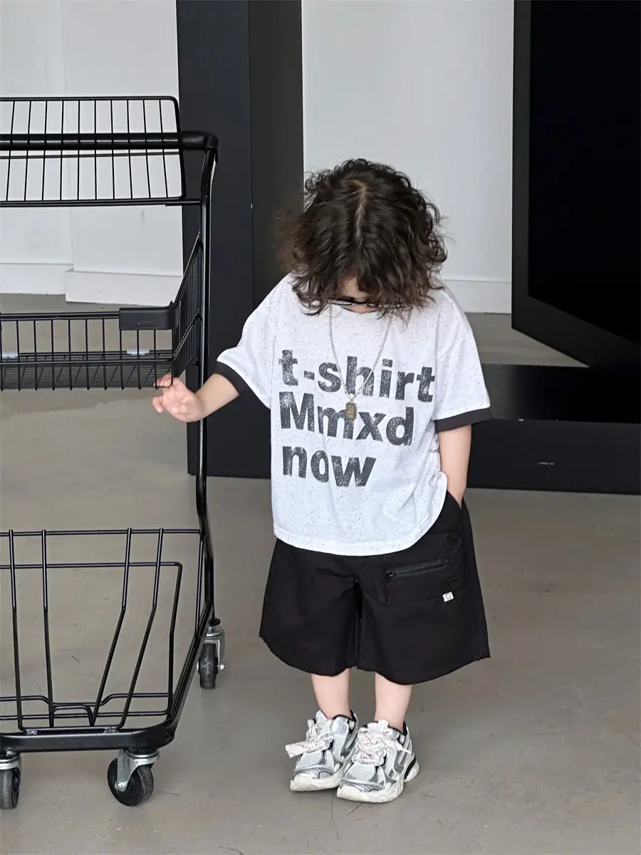 Boys Summer T-Shirt Kidsren 2025 Loose Thin Short Sleeve — feature 7