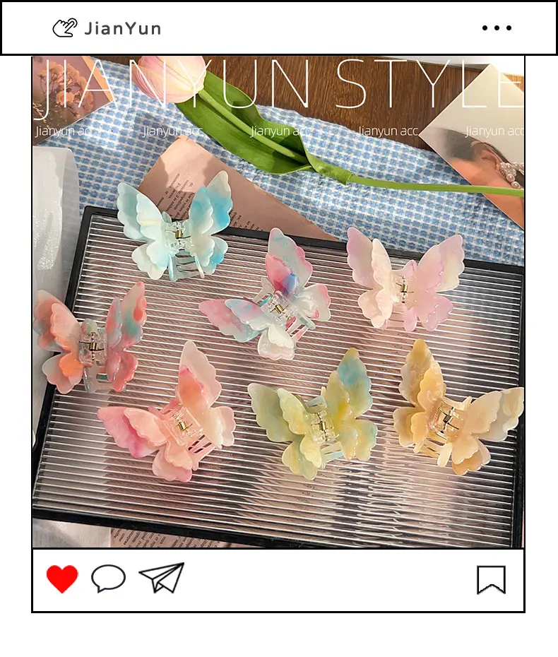 Color-Changing Butterfly Hair Clips for Women — feature 2