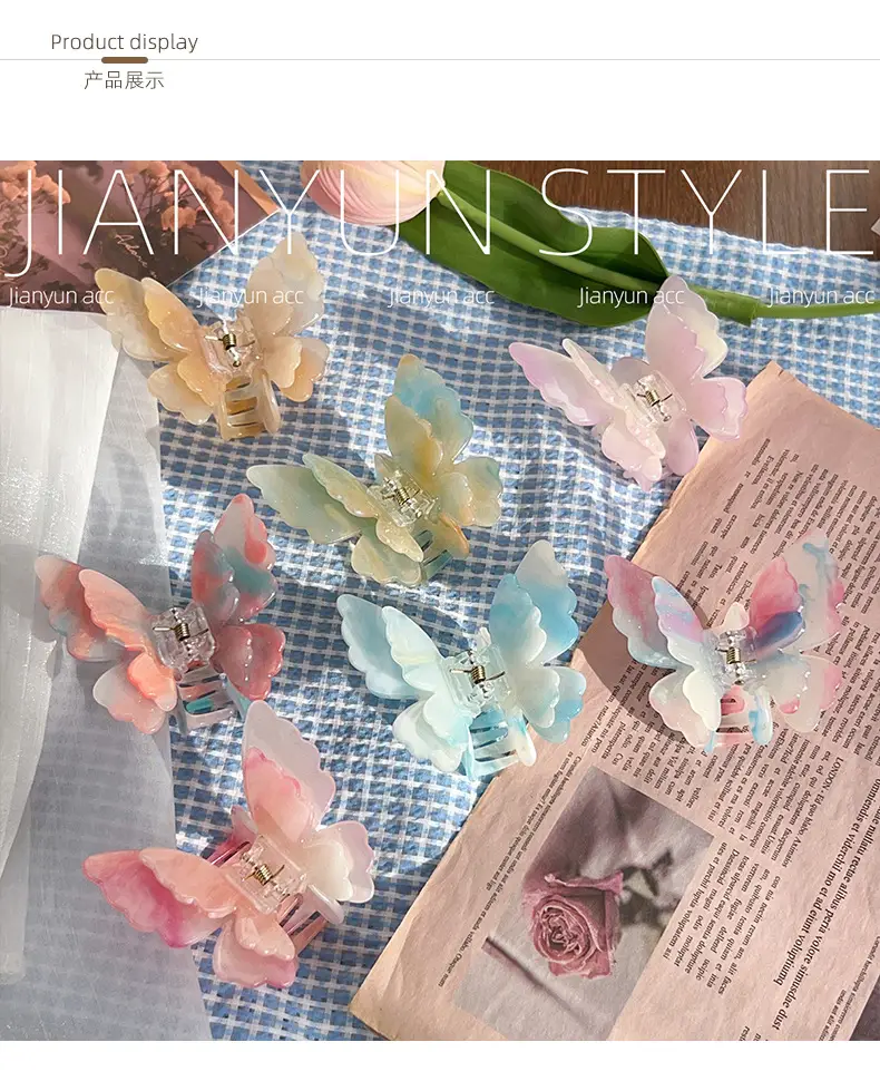 Color-Changing Butterfly Hair Clips for Women — feature 6