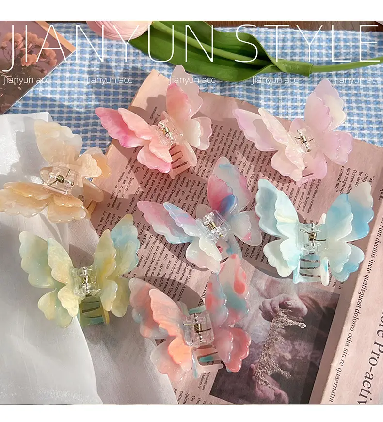 Color-Changing Butterfly Hair Clips for Women — feature 7