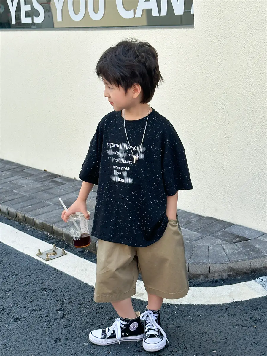 Boys T-shirt Korean Style 2025 Summer Wear — feature 13