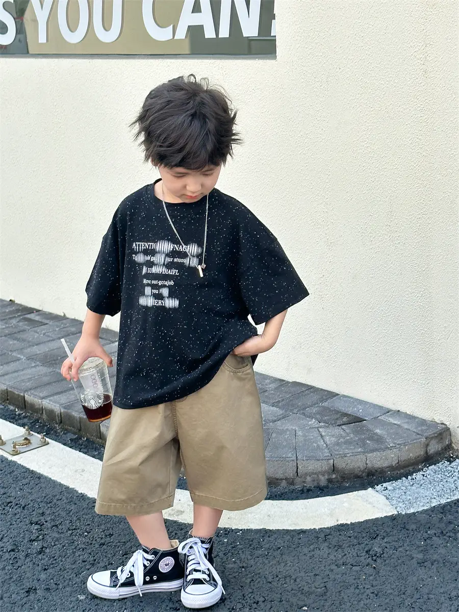 Boys T-shirt Korean Style 2025 Summer Wear — feature 14