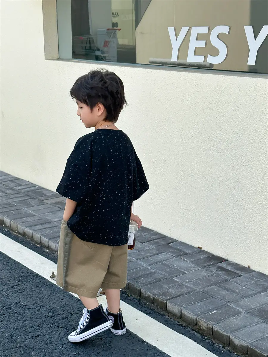 Boys T-shirt Korean Style 2025 Summer Wear — feature 15