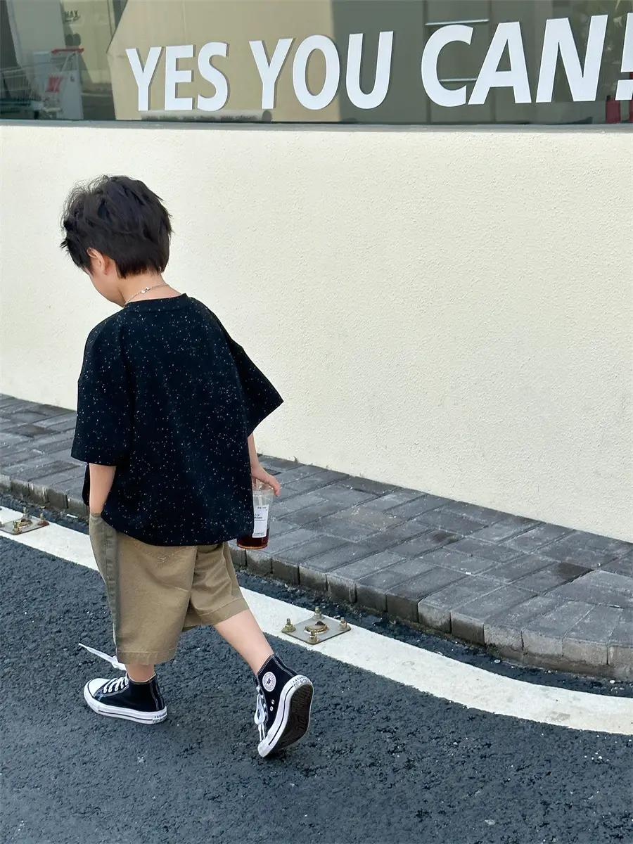 Boys T-shirt Korean Style 2025 Summer Wear — feature 16