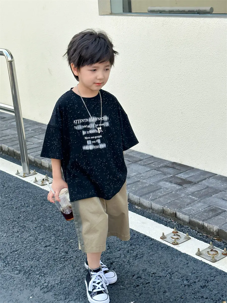 Boys T-shirt Korean Style 2025 Summer Wear — feature 17