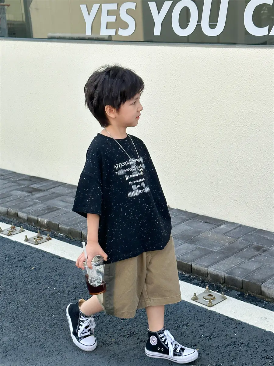 Boys T-shirt Korean Style 2025 Summer Wear — feature 18