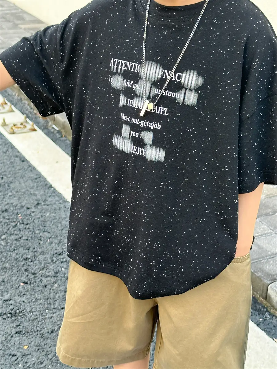 Boys T-shirt Korean Style 2025 Summer Wear — feature 20