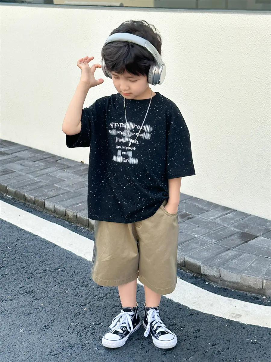 Boys T-shirt Korean Style 2025 Summer Wear — feature 21