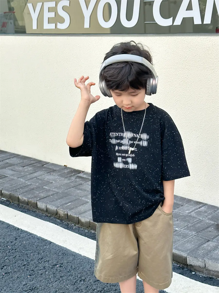 Boys T-shirt Korean Style 2025 Summer Wear — feature 22